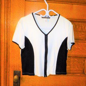 *** EXPRESS *** TOP - Front Zipper ~ Next to New